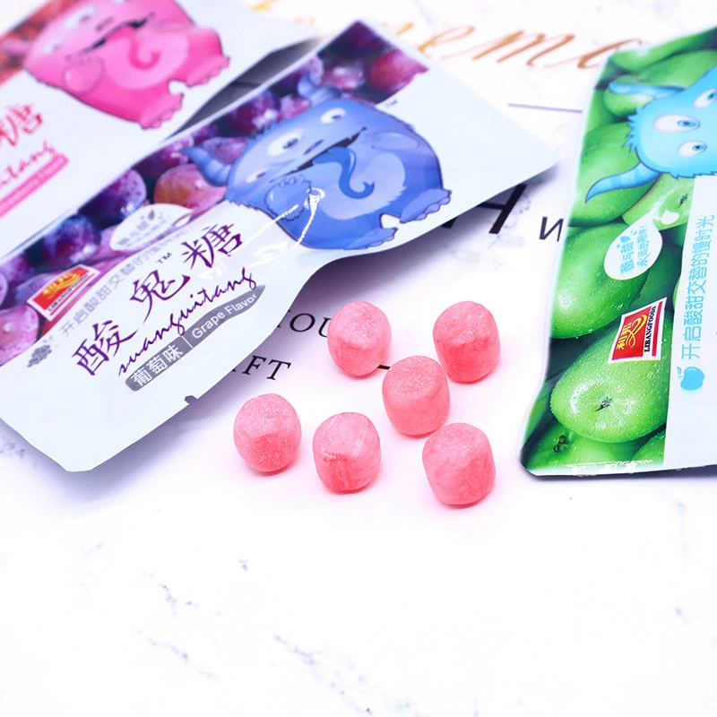 Кислая конфета «Sour Ghost» микс фруктов — клубника, виноград, яблоко, 1 коробка (30 пакетов), 0,4 кг