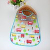Three dimensional children's waterproof eating bib for food, with pocket