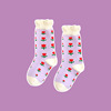 Children's autumn knee socks for boys flower-shaped, 1-8 years, mid-length