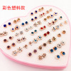 Hypoallergenic earrings heart-shaped from pearl, Korean style, wholesale, 36 pair