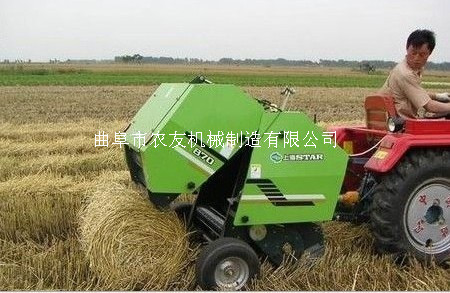 轮式拖拉机麦秸打捆机 青岛小型麦秸打捆机价格
