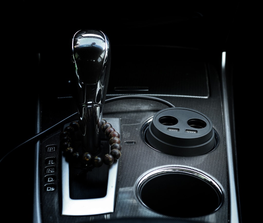 杯式车充双USB双点烟器一拖二多功能5V通用车载充电器点烟器车充