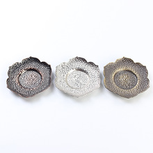 功夫茶具配件 茶道杯托茶托茶垫 锌合金金属杯垫茶道配件厂家批发