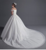 Bridal long trailing wedding dresses new Korean Style Lace