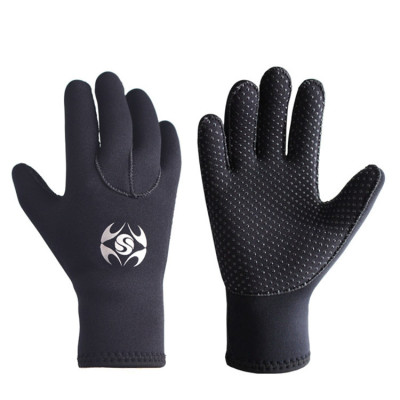 SLINX3mm Swimming Diving Gloves non-slip wear-resisting Go fishing glove keep warm Cold proof Wetsuit glove