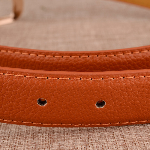 Versatile and fashionable women's casual imitation leather belt, women's new patent leather belt, alloy buckle trouser belt, factory direct sales