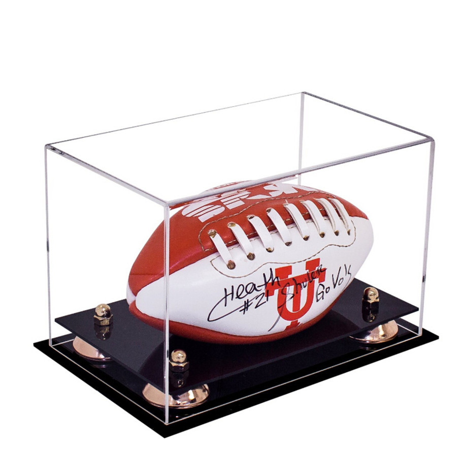 亚克力高尔夫球纪念球收藏展示盒亚克力橄榄足球盒体育用品包装盒