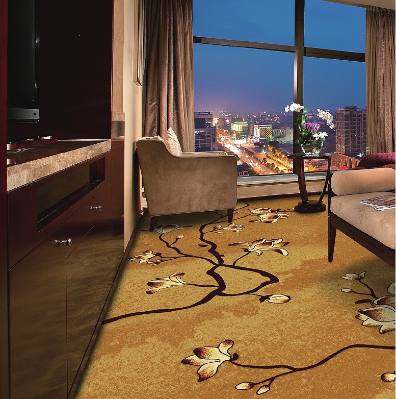 广东地毯尼龙印花酒店工程地毯满铺 厂家直销批发簇绒地毡|ru