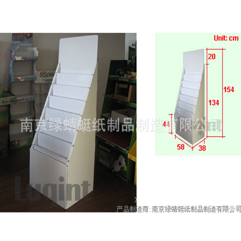 厂家定做纸展示架 贺卡卡片纸货架 节日红包促销纸陈列架