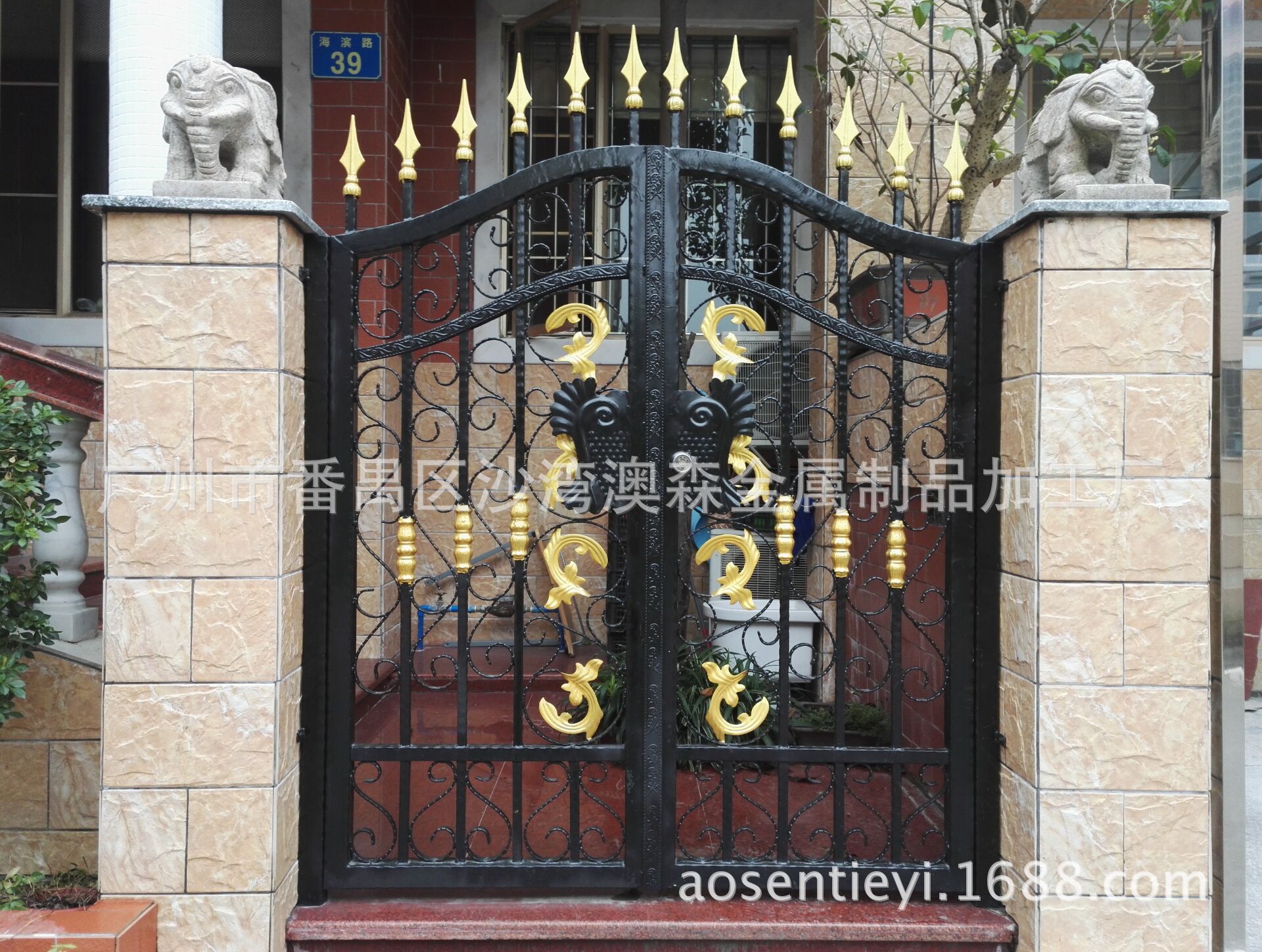 大门侧门,大门,别墅大门庭院大门_大山谷图库