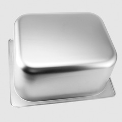 Thickened stainless steel fraction tray American style fraction plate 1/9 1/6 1/4 1/3 rectangular food tray