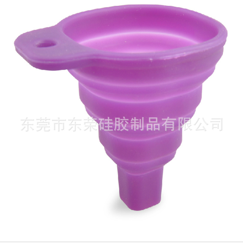 大量供应迷你多功能硅胶漏斗 伸缩漏斗可伸缩 家居厨房用品