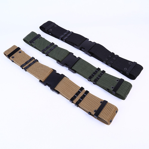 Tactical belt American S outer belt outdoor military training mountaineering military fan BDU security braided outer belt