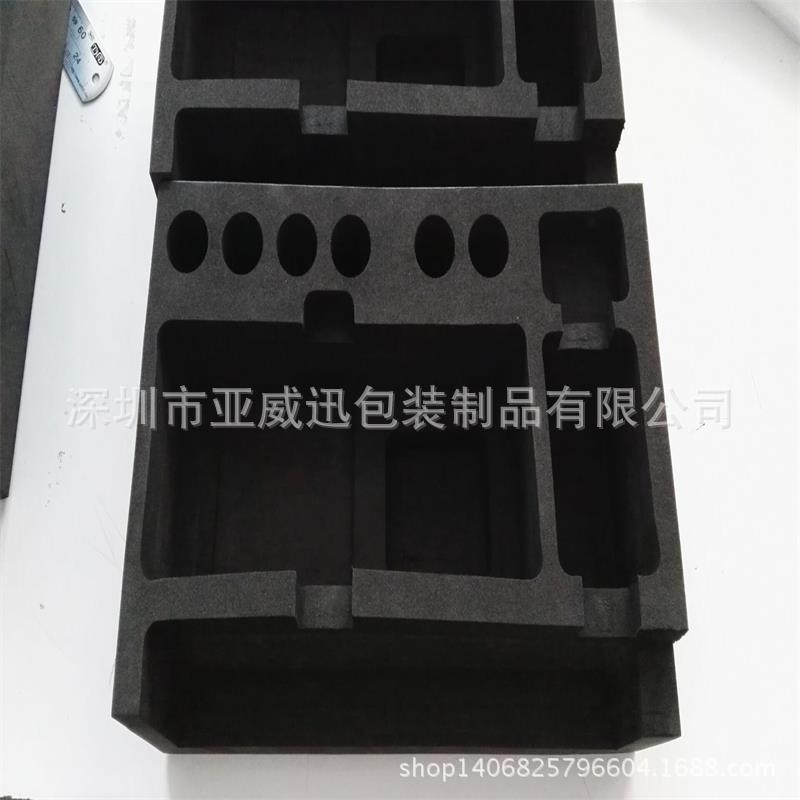 厂家专业生产黑色EVA雕刻内衬EVA工具箱内托EVA一次成型加工