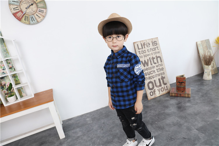 Chemise garcon à manche longue - Ref 2077353 Image 16