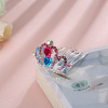 Children's hair accessory for princess, hairgrip for bride, 2021 collection, Korean style