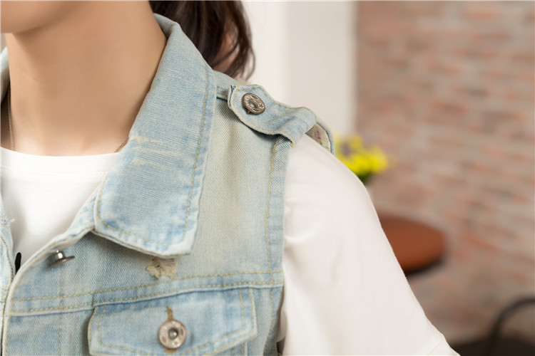 Gilet femme en denim - Ref 3434679 Image 30