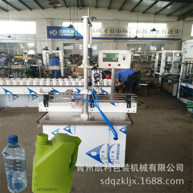 专业供应封口机械 全自动单头旋盖机 饮料气动旋盖机