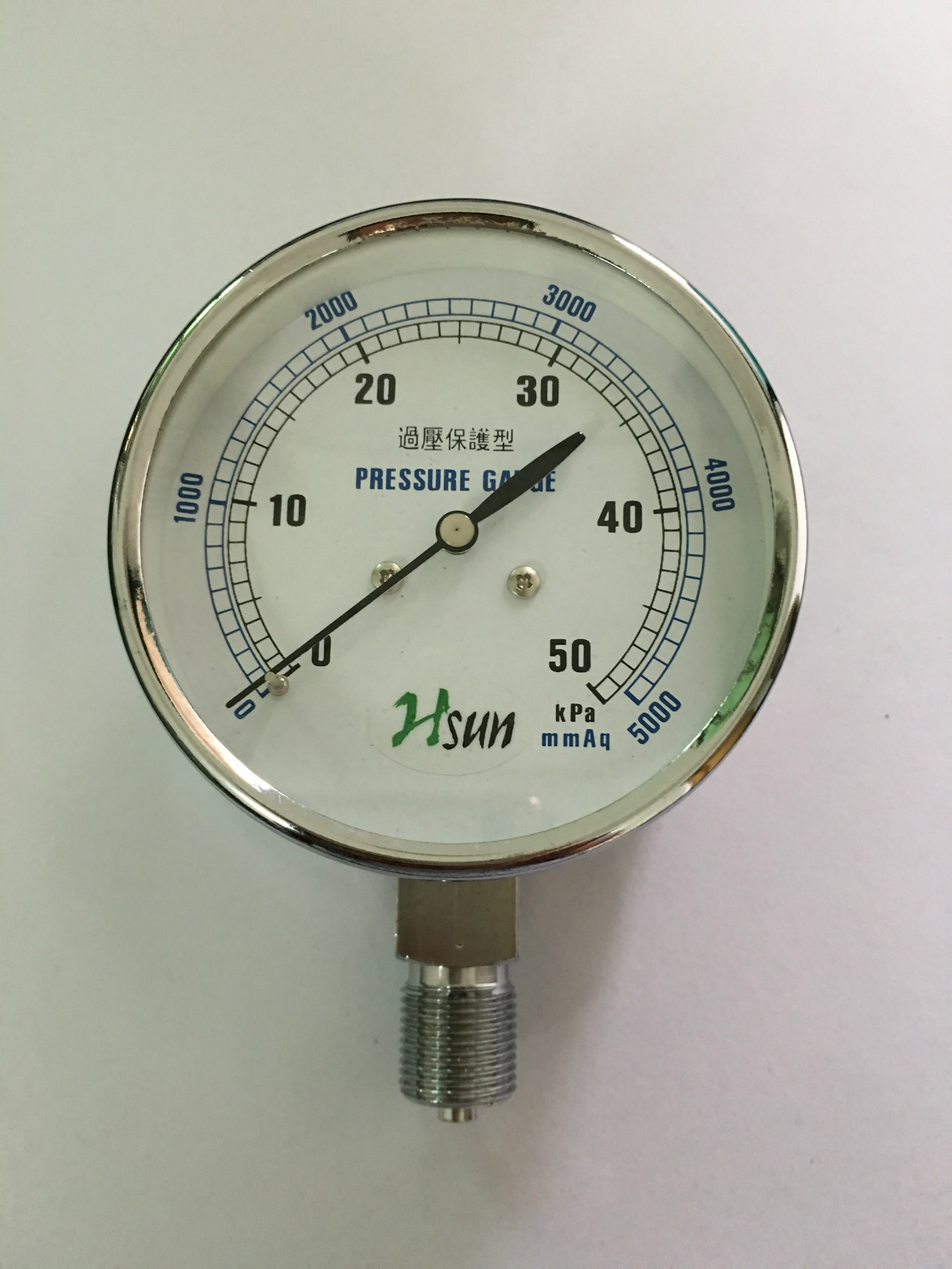 全不锈钢正负微压表，3KPA5KPA-5KPA-30KPA,Hasnow膜盒表KLM,Hsum