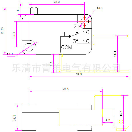 厂家直销三脚微动开关 定时插座用微动开关 微动开关,大微动开关,微动开关厂家,微动开关批发,大电流微动开关