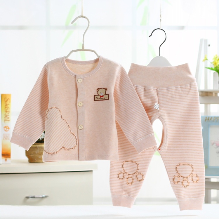 淺咖開衫高腰褲套裝