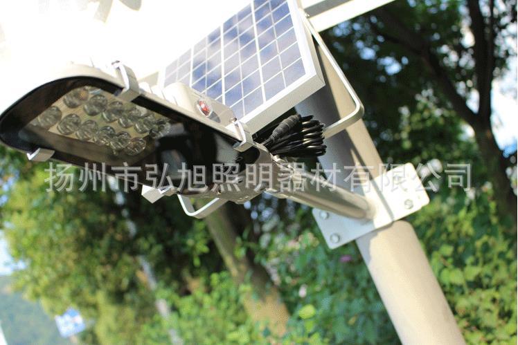 扬州弘旭销售超亮户外太阳能一体化挑臂led路灯
