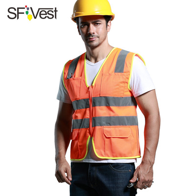 sfvest反光背心中鐵建環衛工人背心安全服網布透氣熒光衣服可印字
