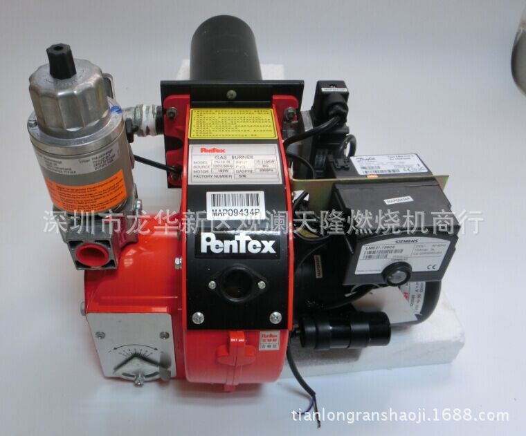 供应pentex百特斯牌PG10N(L)单段火天然气液化气燃烧机