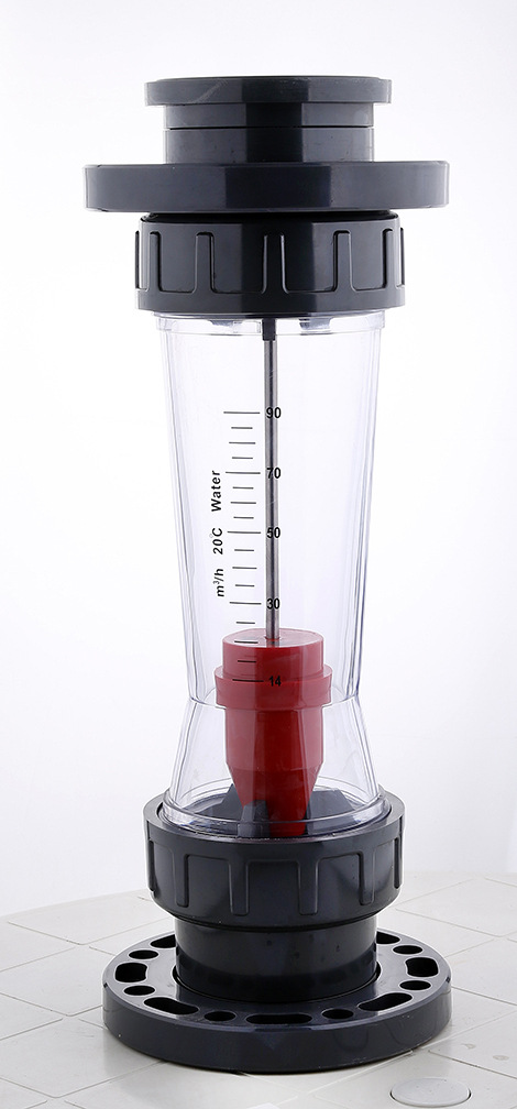 塑料浮子流量计 塑管厂家 塑料转子ABS PVC 管道 LZS-100法兰