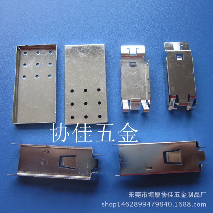 洋白铜镀锡屏蔽罩冲压件 易上锡焊接弹簧片 不锈钢镀镍弹片