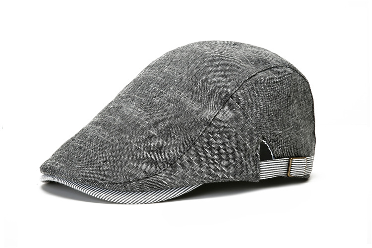 Verstellbare karierte Ivy Newsboy-Baskenmütze für Damen, Jugend, Mädchen, flache Kappe, Gatsby Cabbie, Golfmütze, modisches Accessoire – Detail 2