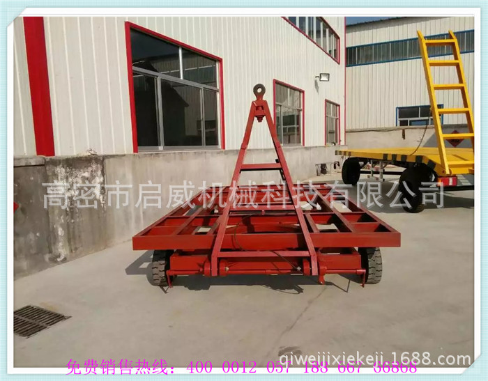 6吨框架平板拖车 叉车牵引场内工具车厂家供应
