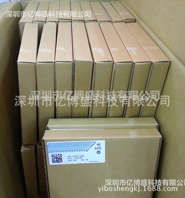 原装BOURNS3314电位器3314J-1-201E贴片可调电阻4.5*4.5阻值200欧