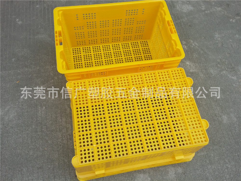 厂家生产各种蔬菜水果周转错位异形筐 豆芽运输网眼胶箩 生鲜冷冻