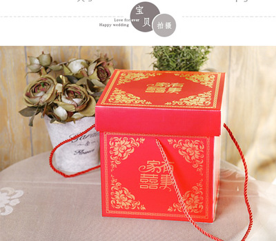 实力厂家定做结婚喜事礼盒 喜糖包装盒 大瓦楞收纳纸盒|ms