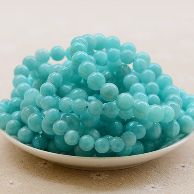 natural crystal Manufactor Jewelry wholesale On behalf of green gemstone Amazon stone Hand string Ice Amazonite Bracelet