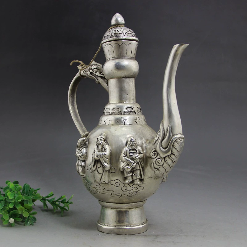 Медный карманный фляжка, ретар чайник, домашний декор
