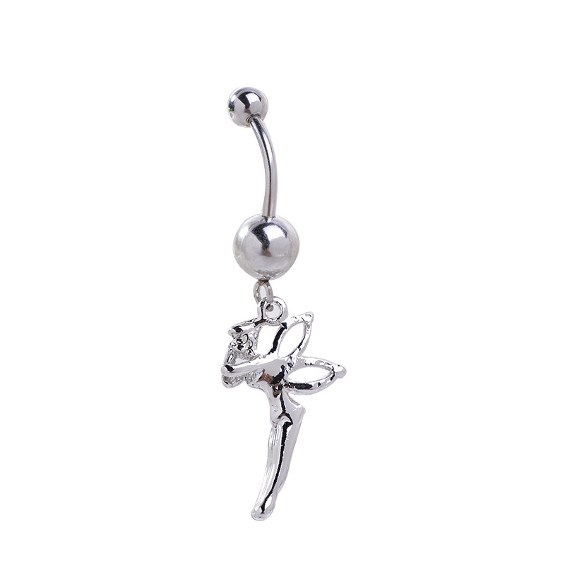 Silver pointed spike labret stud material detail