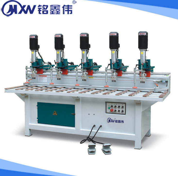 木工机械-多头立钻  MZ4215五头铰链钻  合页钻 移动式立钻