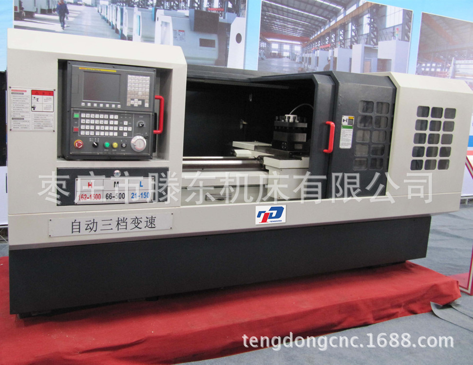 直销数控车床CAK6180C手动/自动三档主轴孔径105大通孔数控车床