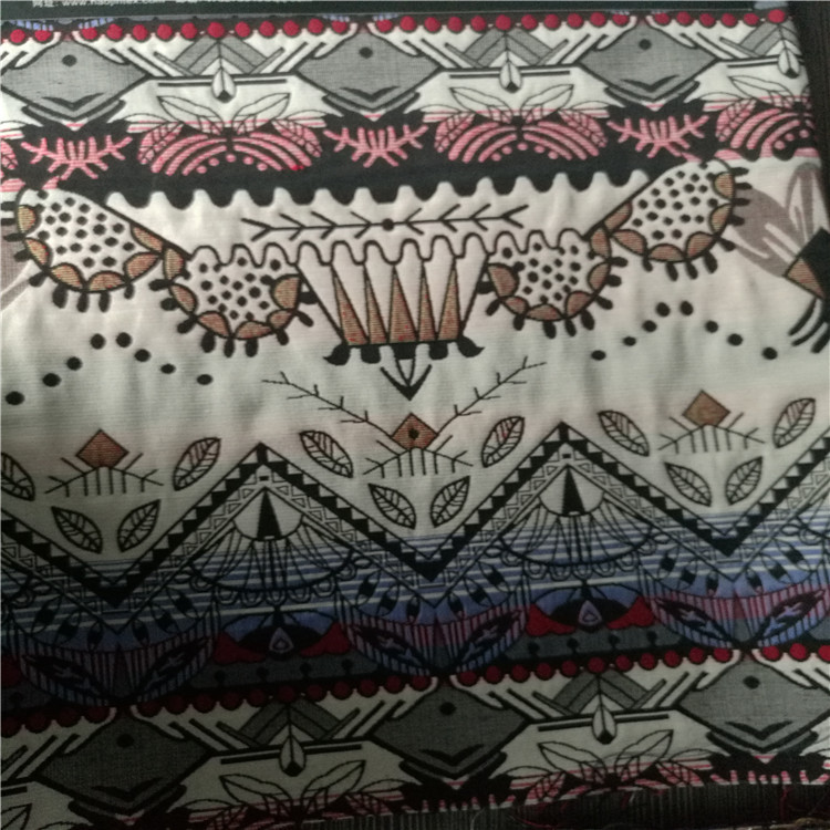 部落民族风图案色织梭织提花布适用于服装装饰沙发布鞋子布