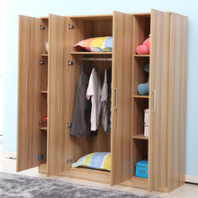 简易卧室衣柜板式组合衣橱简约两门三门四门木质衣柜韩式衣柜