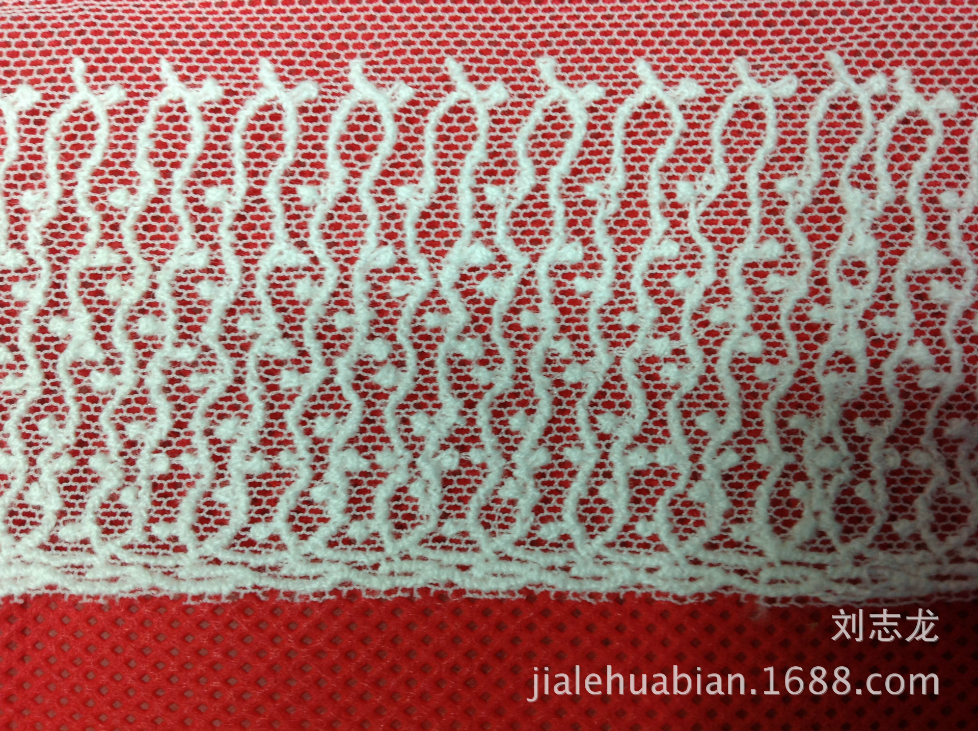 现货供应  7.8CM软网刺绣棉线花边 柔软精致 高档服饰辅料