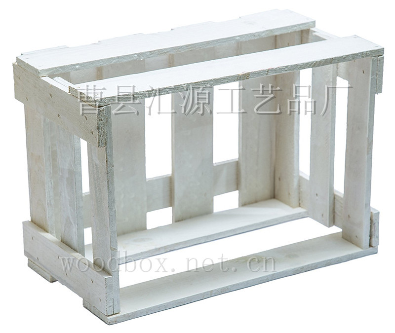 7   厂家供应复古做旧白色水性漆环保木条板条多功能水果酒水