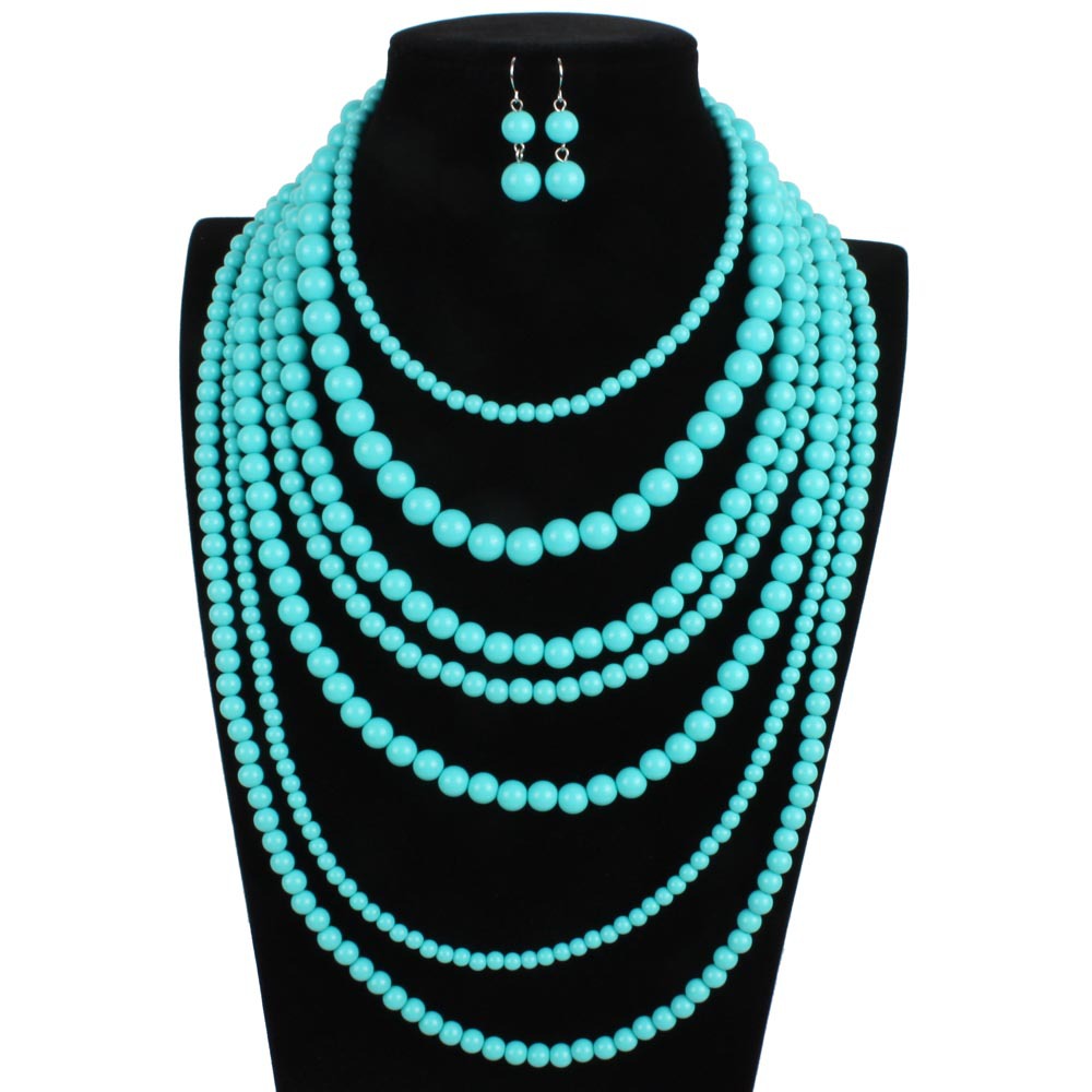 Occident and the United States Resinnecklace (Hole green)NHCT0015-Hole green