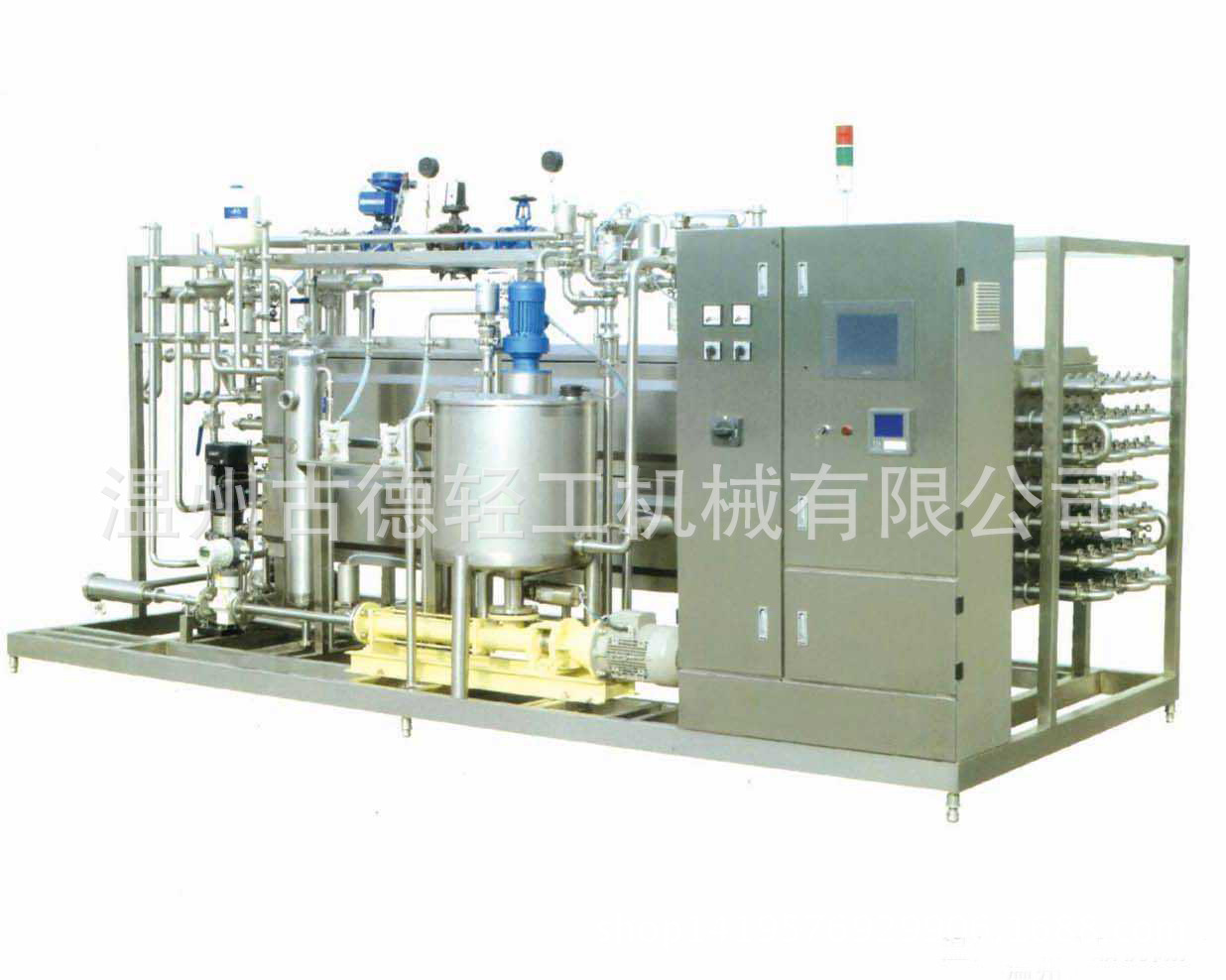 UHT超高温板式鲜果汁 豆奶饮料调味料啤酒全自动管式杀菌机