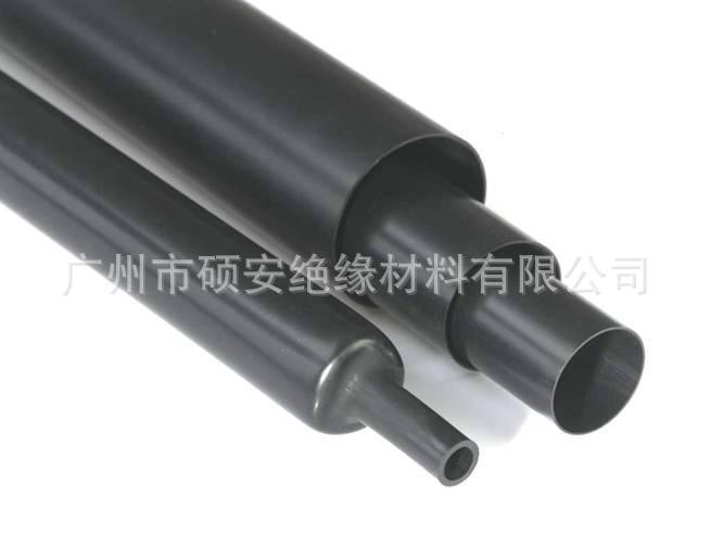 厂家供应黑色双臂热缩管丨黑色带胶热缩管丨黑色双壁管
