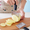 Creative multifunctional vegetable cutter vertical stainless steel wolf tooth potato knife cutter fries knife wholesale