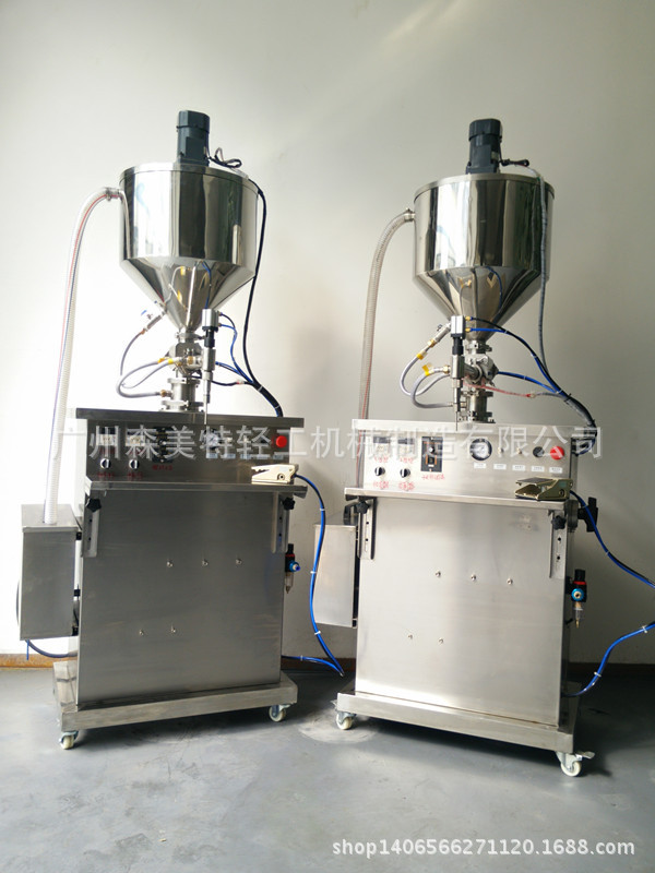 120-500ml加热膏霜灌装机 加热恒温搅拌灌装机 酱料搅拌灌装机
