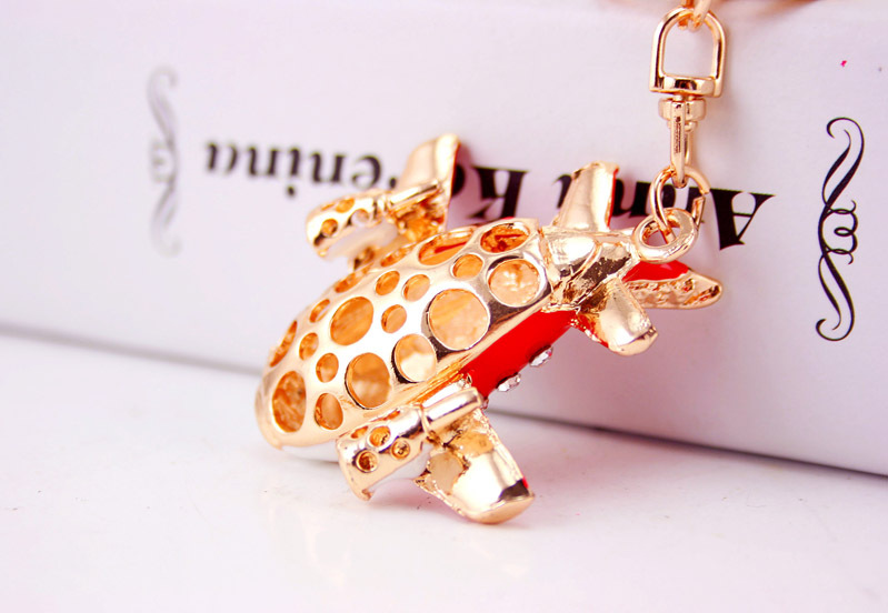 36g Weight Alloy, Metal Material Constellation Pattern Unisex Gender Coffee, Red, Blue, Black Color Korean Creative Cute Civil Aviation Small Aircraft Model Metal Keychain Wholesale 18